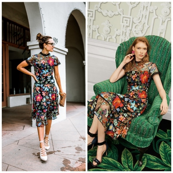 NWT Anthropologie Janine Embroidered Dress - Picture 4 of 7